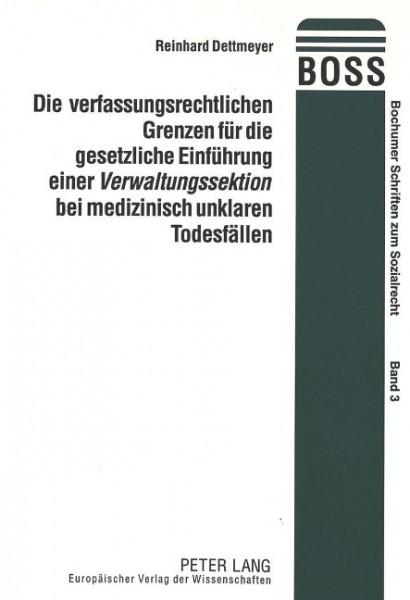 Die verfassungsrechtlichen Grenzen für die gesetzliche Einführung einer Verwaltungssektion bei mediz