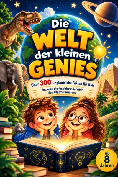 Die Welt der kleinen Genies - Über 300 unglaubliche Fakten für Kids ab 8 Jahren – Entdecke die faszinierende Welt des Allgemeinwissens – mit großem Wissensquiz