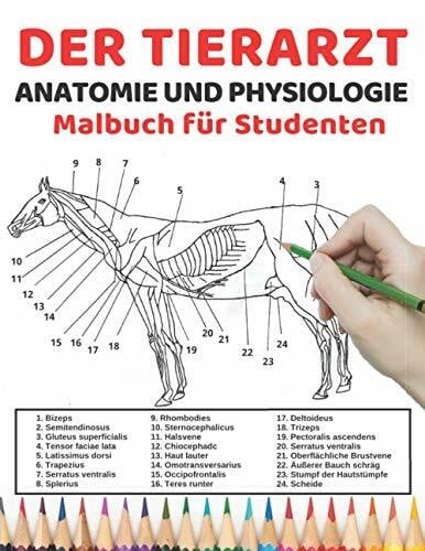 Der Tierarzt Anatomie und Physiologie Malbuch für Studenten: Einfachere und bessere Möglichkeit, Anatomie, Tieranatomie und Physiologie zu lernen ... für Veterinärstudenten und sogar Erwachsene
