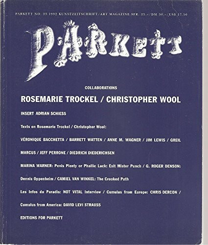 Trockel, Rosemarie /Wool, Christopher: Insert: Schiess, Adrian