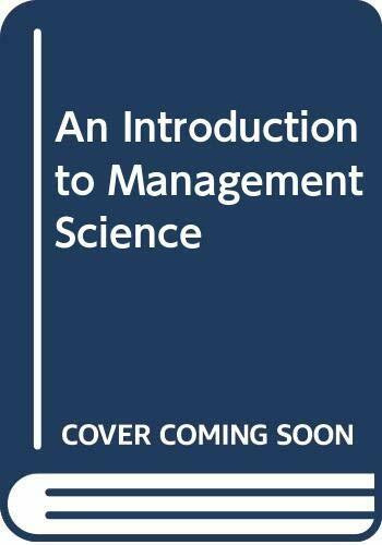 An Introduction to Management Science