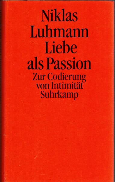 Liebe als Passion: Zur Codierung von Intimität