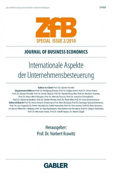 Internationale Aspekte der Unternehmensbesteuerung