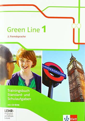 Green Line 1. 2. Fremdsprache: Trainingsbuch Standard- und Schulaufgaben, Heft mit Lösungen und Mediensammlung Klasse 6 (Green Line. Ausgabe 2. Fremdsprache ab 2018)