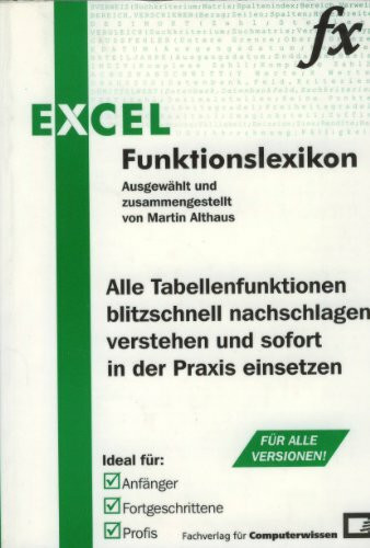 Das Excel-Funktionslexikon