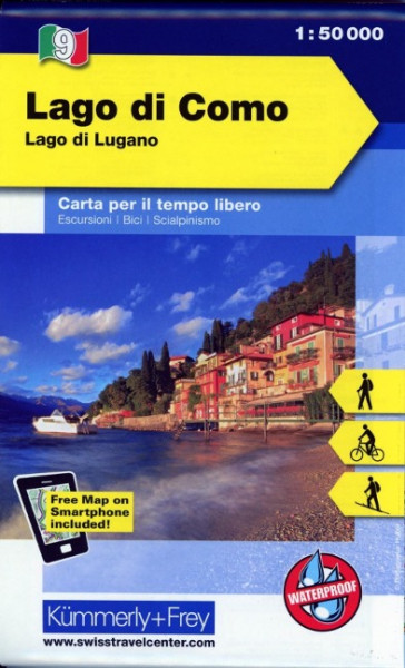 KuF Italien Outdoorkarte 09 Lago di Como / Lugano 1:50 000