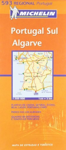 Mapa Regional Portugal Sul Algarve (Michelin Regional Maps, Band 593)