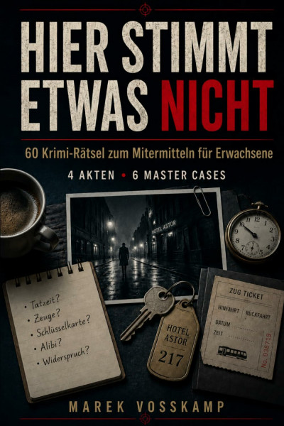 HIER STIMMT ETWAS NICHT: 60 interaktive Krimi-Rätsel für Erwachsene