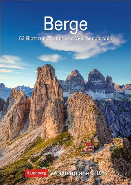 Berge 2023 Wochenplaner