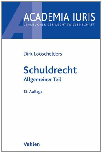 Vahlen Schuldrecht, Allgemeiner Teil
