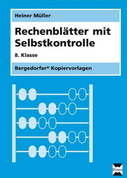 Rechenblätter mit Selbstkontrolle - 8. Klasse