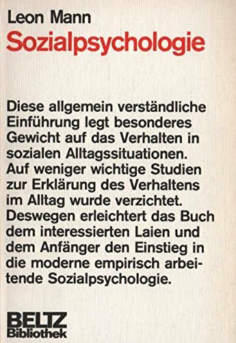 Sozialpsychologie.