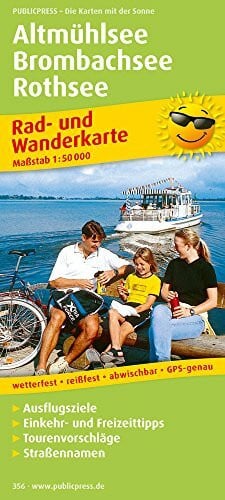 Altmühlsee - Brombachsee - Rothsee: Rad- und Wanderkarte mit Ausflugszielen, Einkehr- & Freizeittipps, wetterfest, reissfest, abwischbar, GPS-genau. 1:50000