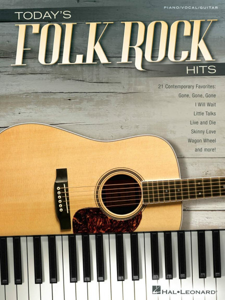 Today's Folk Rock Hits: Piano/Vocal/guitar