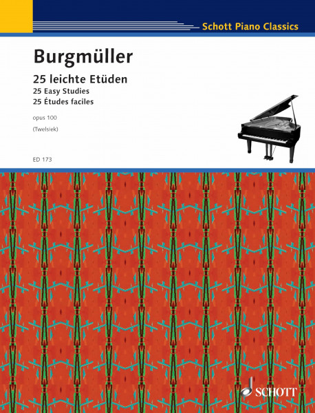 25 leichte Etüden: op. 100. Klavier. (Schott Piano Classics)