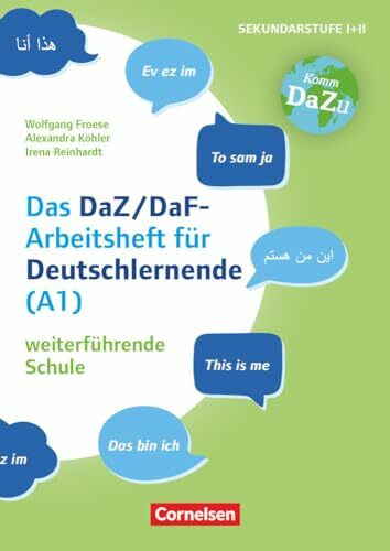 "Das bin ich" - das DaZ/DaF Arbeitsheft für Deutschlernende (A1) weiterführende Schule - Mit Aufgaben zum Gestalten, Schreiben und Sprechen: Kopiervorlagen