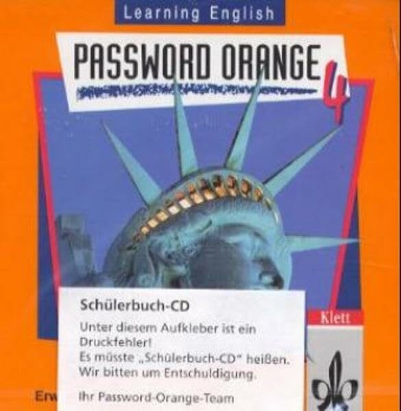 Learning English, Password Orange, Ausgabe für Nordrhein-Westfalen, Hessen, Rheinland-Pfalz, Berlin, Niedersachsen, 1 Audio-CD zum Schülerbuch