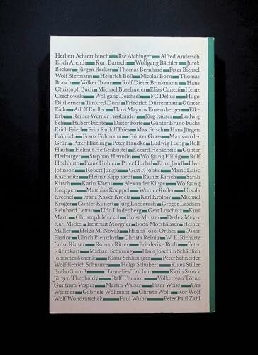 Lesebuch, Deutsche Literatur der siebziger Jahre
