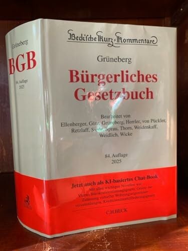 Bürgerliches Gesetzbuch. BGB: mit Nebengesetzeninsbesondere mit Einführungsgesetz (Auszug) einschließlich Rom I-, Rom II- und Rom III-Verordnungen ... (Beck'sche Kurz-Kommentare)