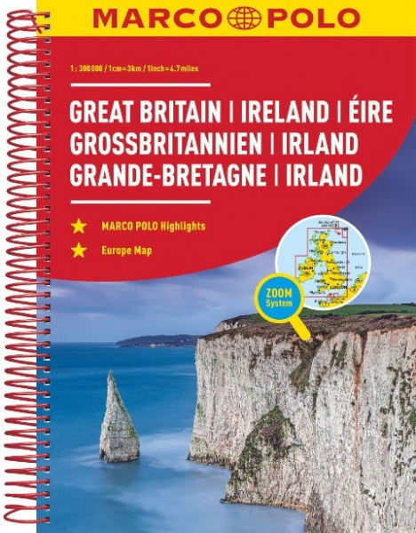 MARCO POLO ReiseAtlas Großbritannien, Irland 1:300 000