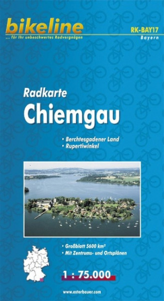Bikeline Radkarte Deutschland Chiemgau 1 : 75 000