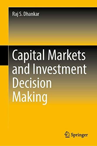 Capital Markets and Investment Decision Making