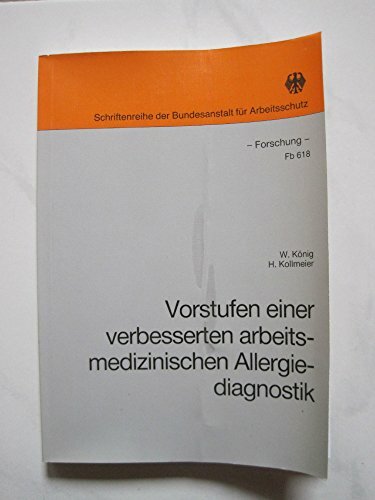 Vorstufen einer verbesserten arbeitsmedizinischen Allergiediagnostik (Forschung) Vorstufen einer verbesserten arbeitsmedizinischen Allergiediagnostik (Forschung)
