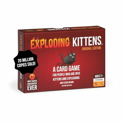 Exploding Kittens Original Edition, 2-5 Players, Ages 7+ Card Game