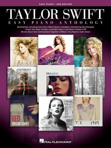 Hal Leonard Easy Piano, Taylor Swift Anthology - 2nd Edition | 26 Songs Arrangiert F�r Anf�nger Mit Texten...