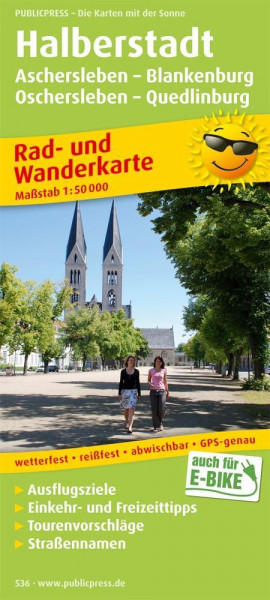 Halberstadt, Aschersleben - Blankenburg - Oschersleben - Quedlinburg. 1:50 000