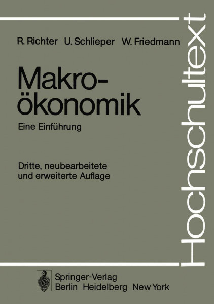 Makroökonomik: Eine Einführung (Hochschultexte / Universitexts)