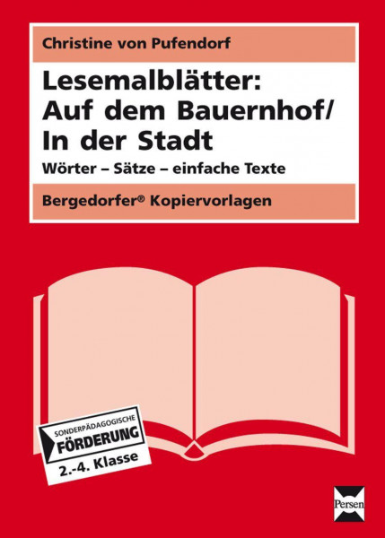 Lesemalblätter: Auf dem Bauernhof / In der Stadt