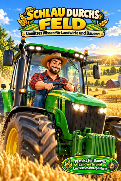 Schlau durchs Feld – Unnützes Wissen für Landwirte und Bauern: Geschenk für Landwirt | Bauer | Landwirtschaft | Traktor | Bauernhof | Agrar | Landwirtschaftswissen | Feld und Acker