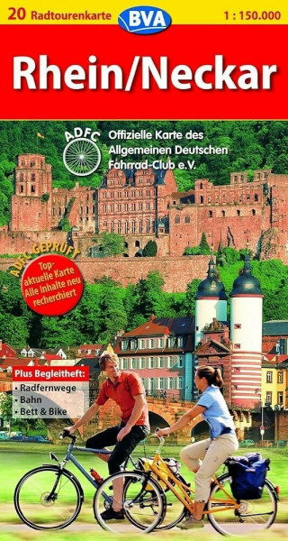 Rhein /Neckar: 1:150.000 ADFC-Radtourenkarten