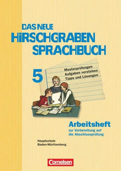 Das neue Hirschgraben Sprachbuch - Werkrealschule Baden-Württemberg - Band 5: Arbeitsheft mit Lösungen