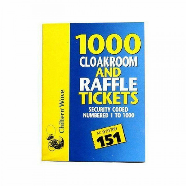 Stationary KC4306, 159 g, 1000 Garderoben- und Tombola-Tickets (eine Packung)