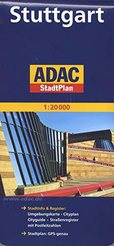 ADAC StadtPlan Stuttgart: StadtInfo & Register: Umgebungskarte, Cityplan, Cityguide, Straßenregister mit Postleitzahlen. GPS-genau (ADAC Stadtpläne)