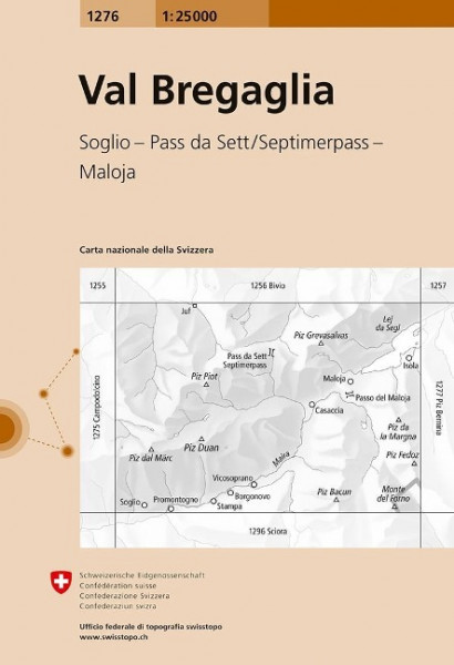 Swisstopo 1 : 25 000 Val Bregaglia