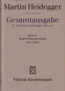 Gesamtausgabe Abt. 2 Vorlesungen Bd. 32. Hegels Phänomenologie des Geistes