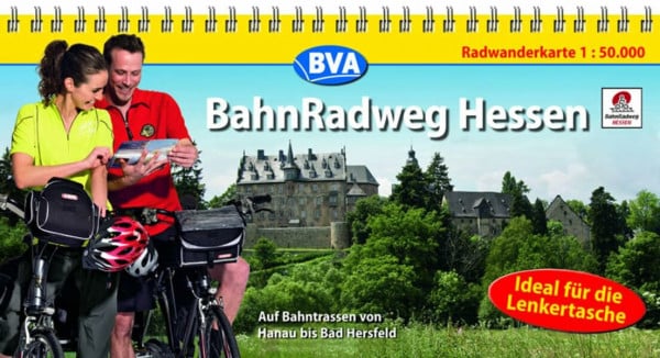 Kompakt-Spiralo BVA BahnRadweg Hessen Auf Bahntrassen von Hanau bis Bad Hersfeld Radwanderkarte 1:50.000: Auf Bahntrassen von Hanau bis Hersfeld. Radwanderkarte