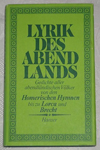 Lyrik des Abendlandes