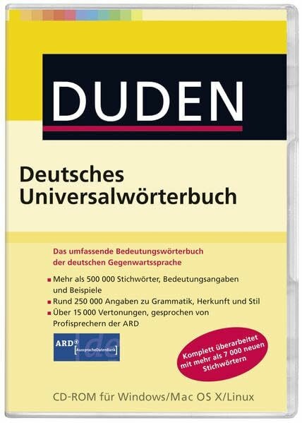 DUDEN: Deutsches Universalwörterbuch: Das umfassende Bedeutungswörterbuch der deutschen Gegenwartssprache