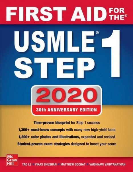 First Aid for the USMLE Step 1 2020, Thirtieth Edition