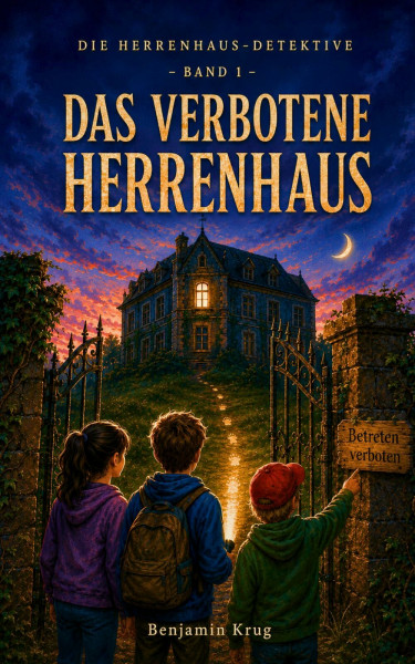 Die Herrenhaus-Detektive – Band 1: Das verbotene Herrenhaus: Spannender Kinderkrimi ab 8 Jahre | Detektivgeschichte mit Schatzsuche, Geheimgängen und Freundschaft
