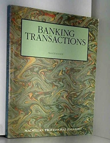 Banking Transactions: Student's Book
