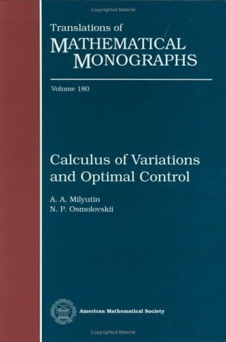 Calculus of Variations and Optimal Control (Translations of Mathematical Monographs)