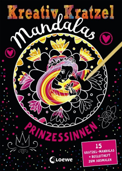 Kreativ-Kratzel Mandalas: Prinzessinnen