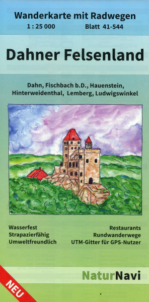 Dahner Felsenland, Blatt 41-544, 1 : 25 000