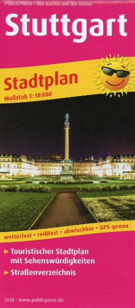 Stadtplan Stuttgart 1:18 000
