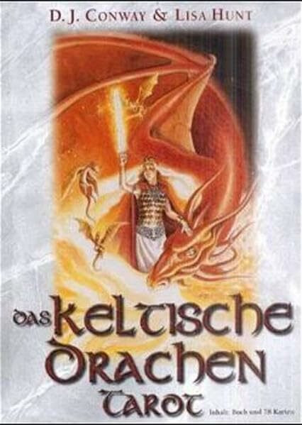 Tarotkarten, Das Keltische Drachen-Tarot, m. Anleitung: Tarot mit Feuer speienden Drachen